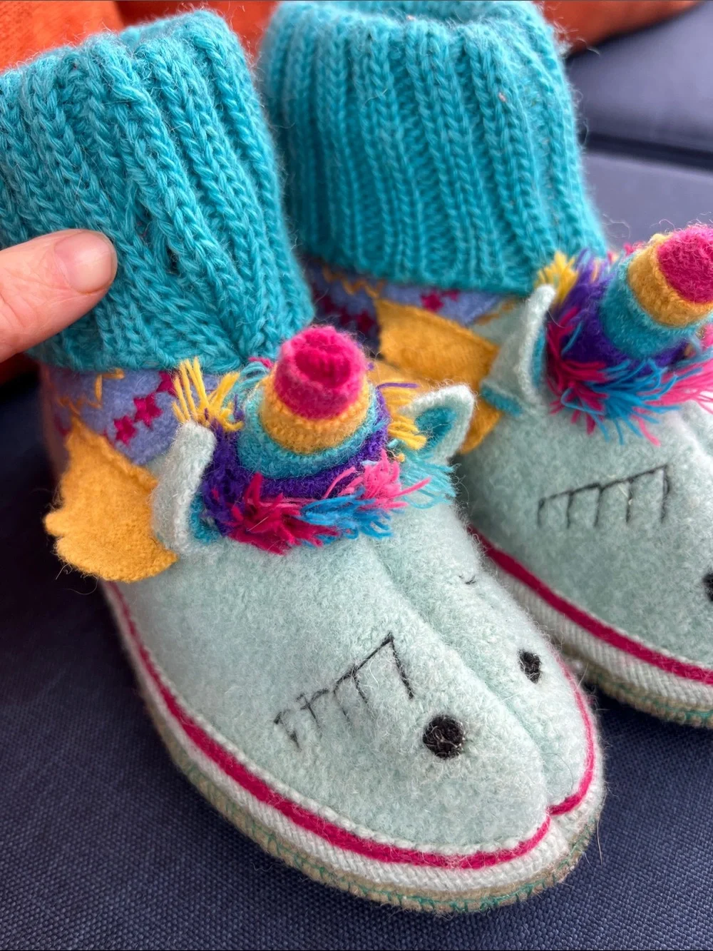 Garnet Hill cozy turquoise